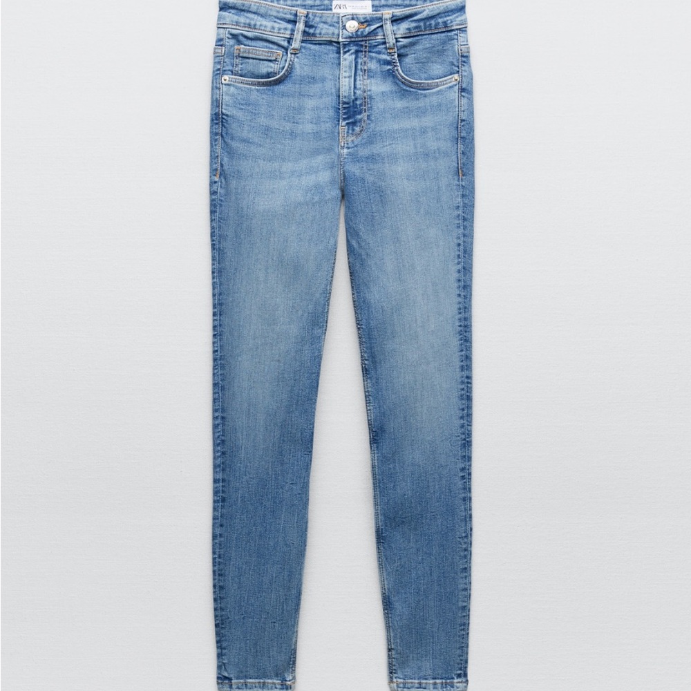 Zara Mid Rise Skinny Jean Sz 6